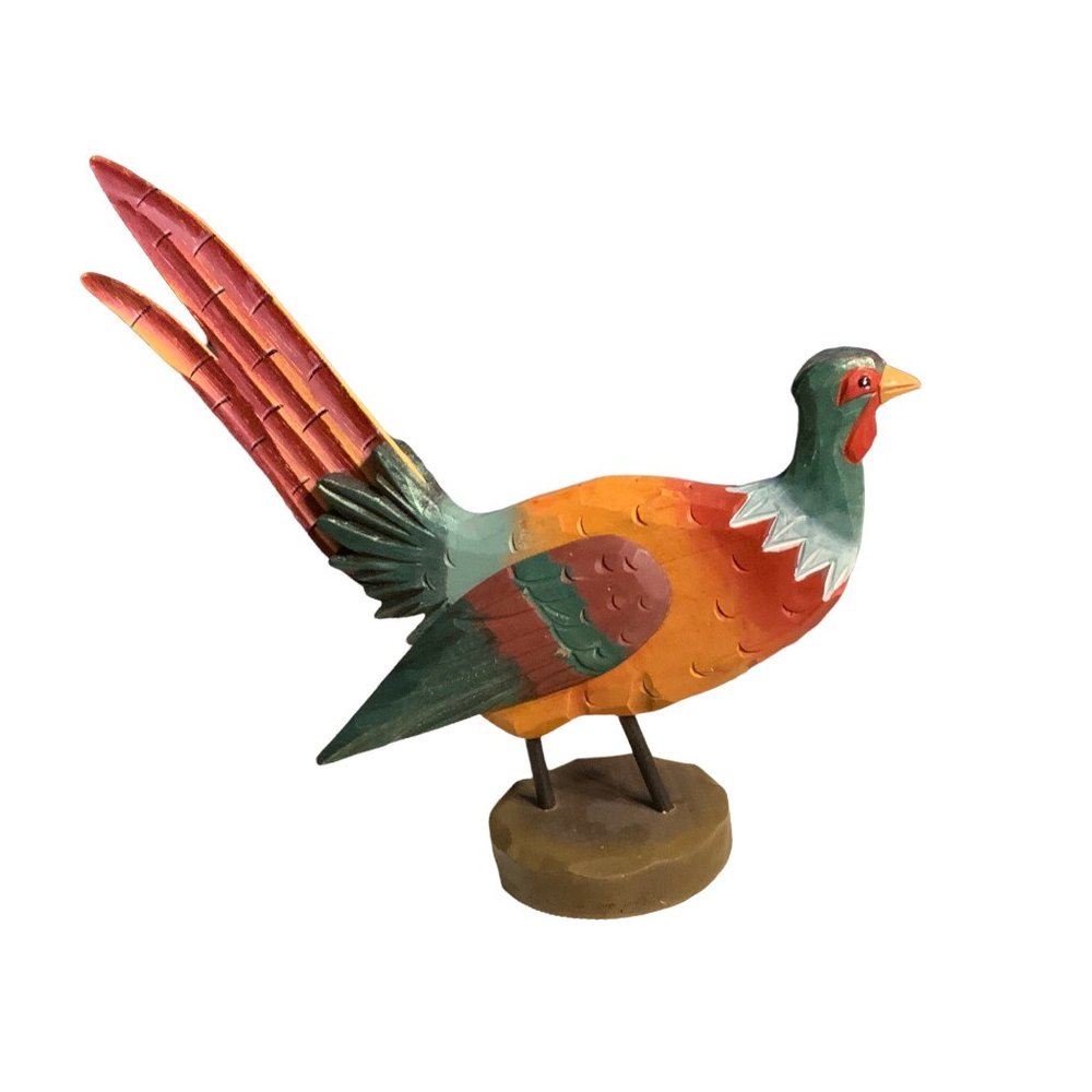 Colorful Pheasant Harvest Table Decor